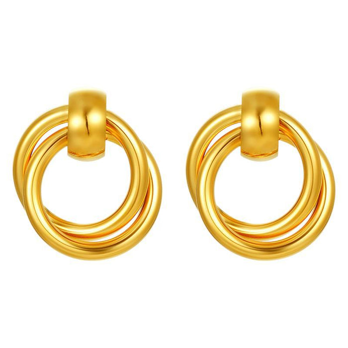 Geometric hoop earrings cool style earrings