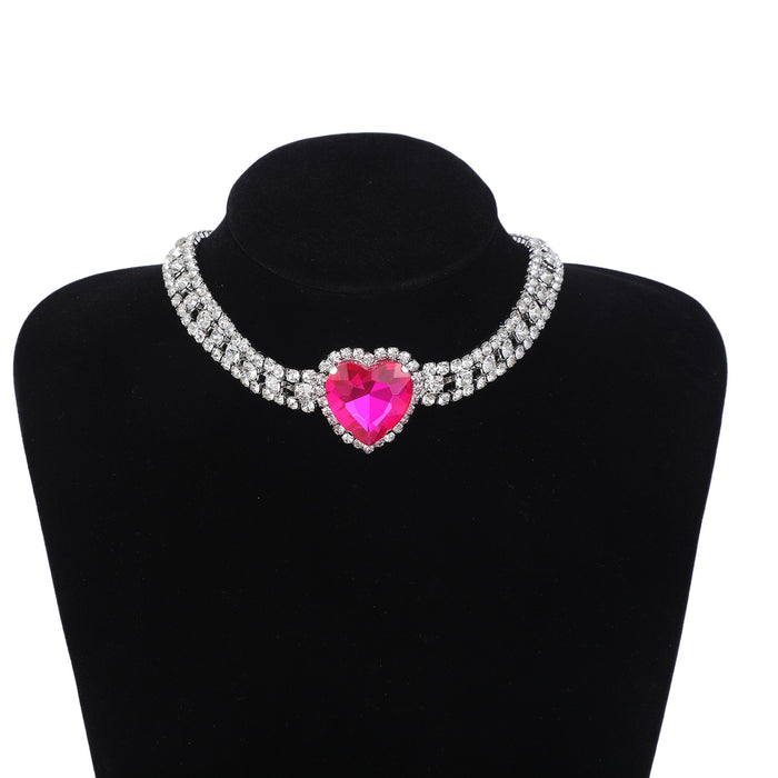 Minimalist Choker Necklace - Layered Rhinestone Chain with a Cool Aesthetic