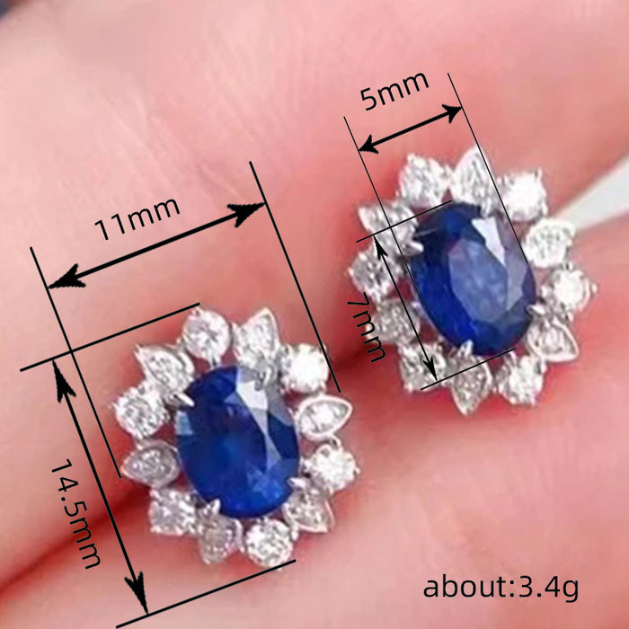 Luxury medieval bridal ring retro temperament zircon ring