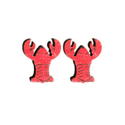 Wooden red panda earrings - wallojewerly 