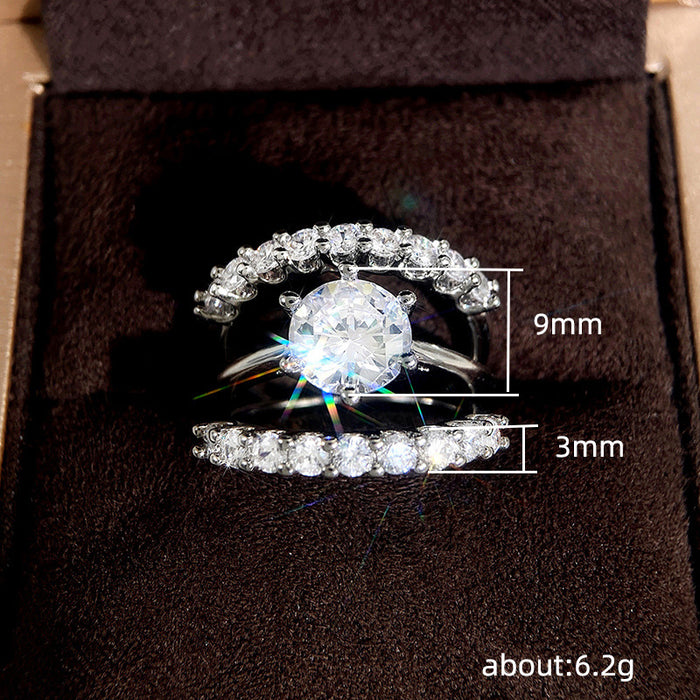 OL three sets of rings female anniversary luxury rings