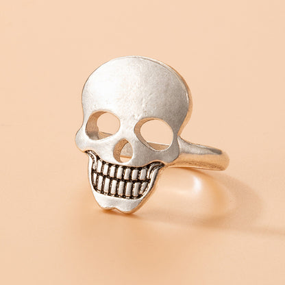 Halloween skull punk hip-hop zodiac ring