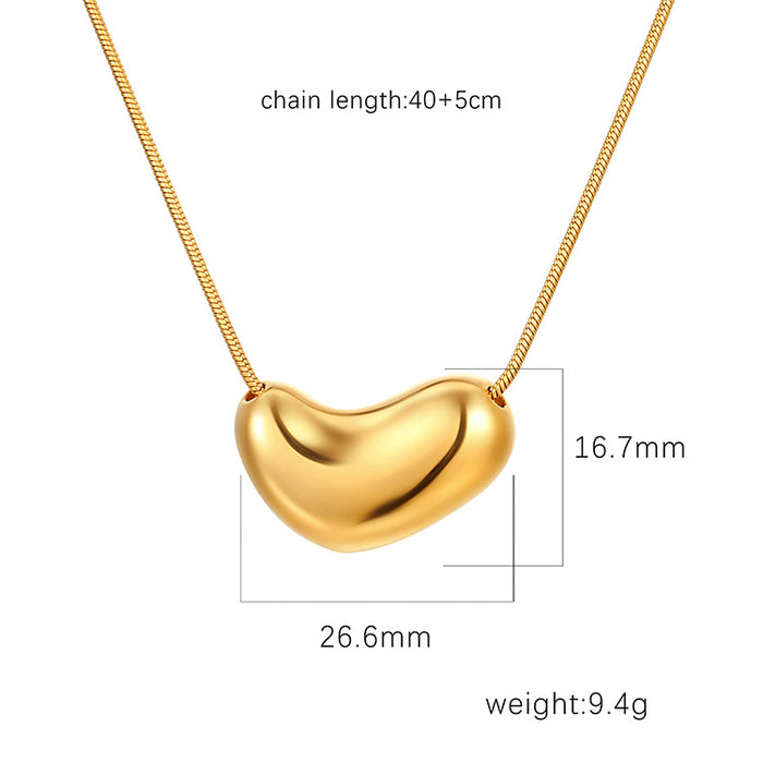 Snake bone pendant necklace, hip-hop style 18K clavicle chain