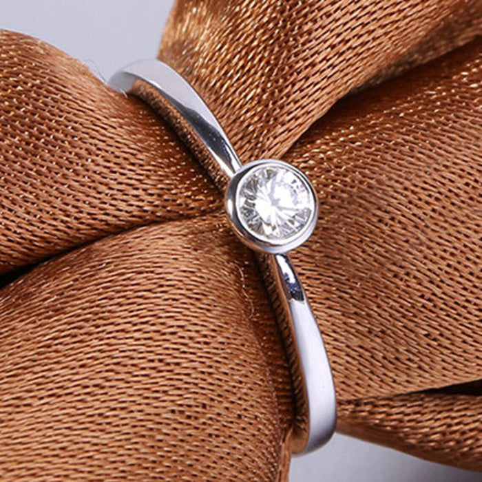 Japanese and Korean hand jewelry ring round versatile female ring ins birthday gift ring