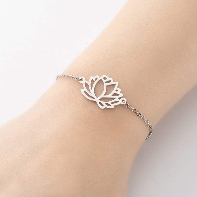 Love star pendant bracelet, stainless steel tree of life coconut tree bracelet wholesale