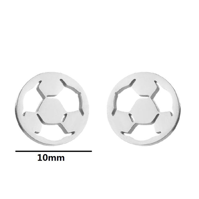 Pendientes de patines de rugby, pendientes de letras geométricas de nubes simples y de moda, nicho de comercio exterior al por mayor