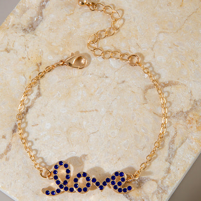 Blue Evil Eye and Butterfly Bracelet Set - Diamond-Inlaid Luxury Jewelry