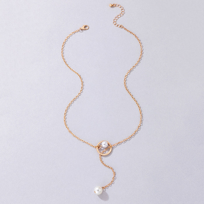 Stretch Pearl Choker Necklace - Simple and Elegant Ins-Style Design