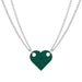 Alloy Building Block Style Heart Necklace - wallojewerly 