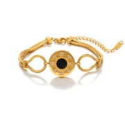 Gold Plated Stainless Steel Rudder Bracelet （Minimo de compra 2） - wallojewerly 
