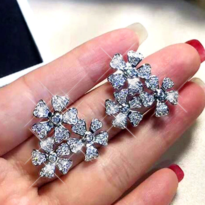 Diamond crystal earrings long earrings wholesale