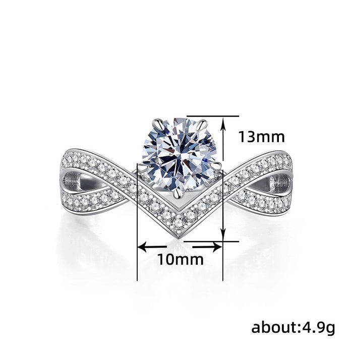 women's crown ring european and american fashion ring