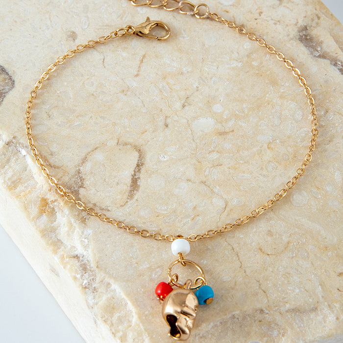 Bohemian Turquoise Shell Anklet - Beach Turtle Foot Jewelry