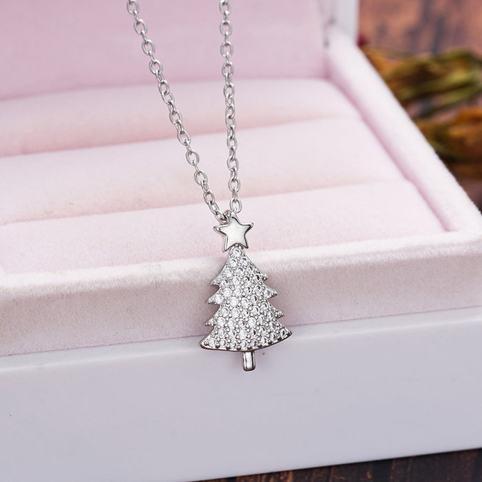 Christmas Bling Christmas Tree Necklace