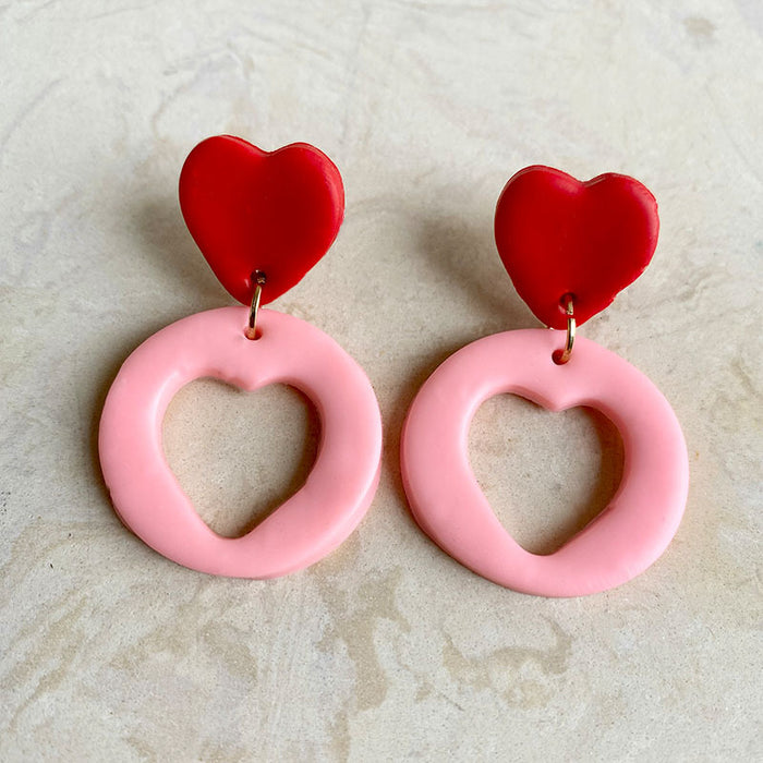 Handmade Soft Clay Earrings - Unique and Trendy, Perfect for Students