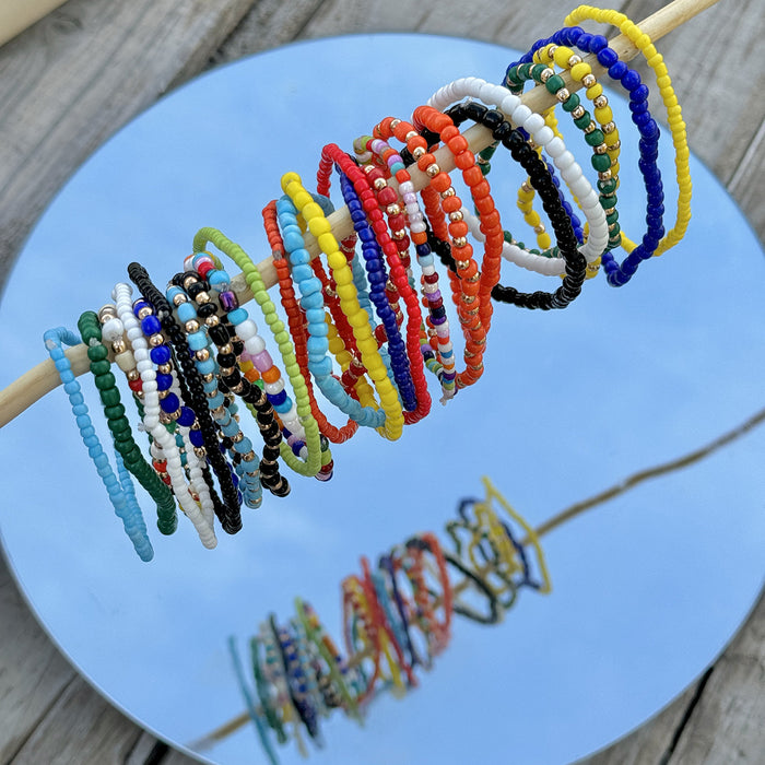 Bohemian Bead Bracelet Set - Ten-Piece Beach Style Jewelry