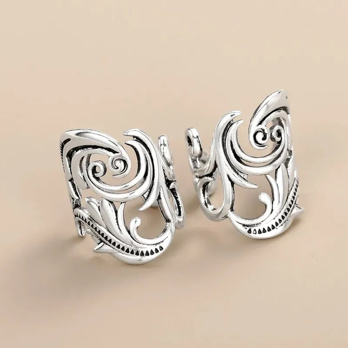 Leaf ear bone clip retro non-pierced earrings