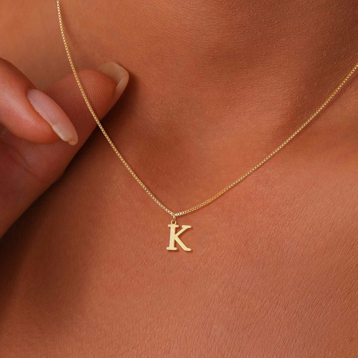 Gold alloy 26 English letter necklace