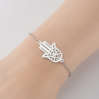 Airplane diamond blade pendant bracelet, Japanese and Korean geometric couple bracelet niche design