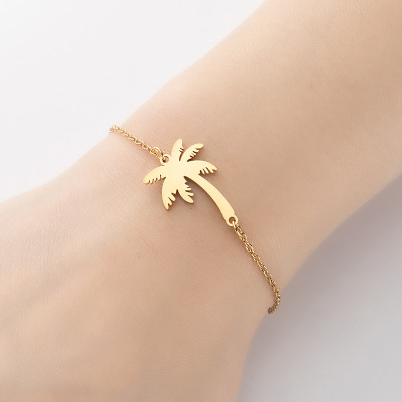 Tropical palm tree bracelets, beach coconut tree plant pendant bracelets cross-border wholesale