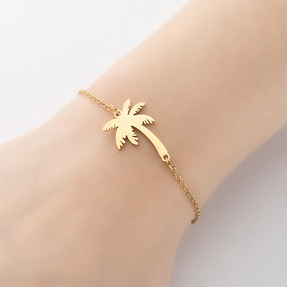 Tropical palm tree bracelets, beach coconut tree plant pendant bracelets cross-border wholesale