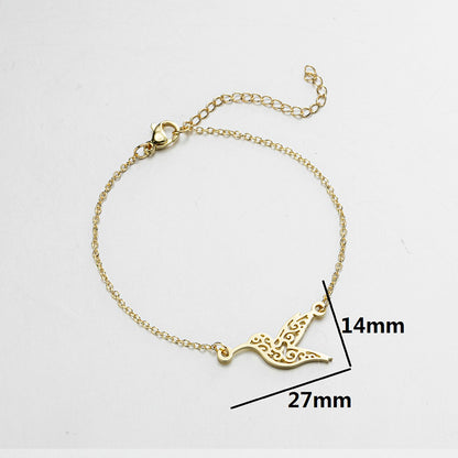 Creative origami animal bracelets, stainless steel butterfly rabbit cat bracelets cross-border wholesale