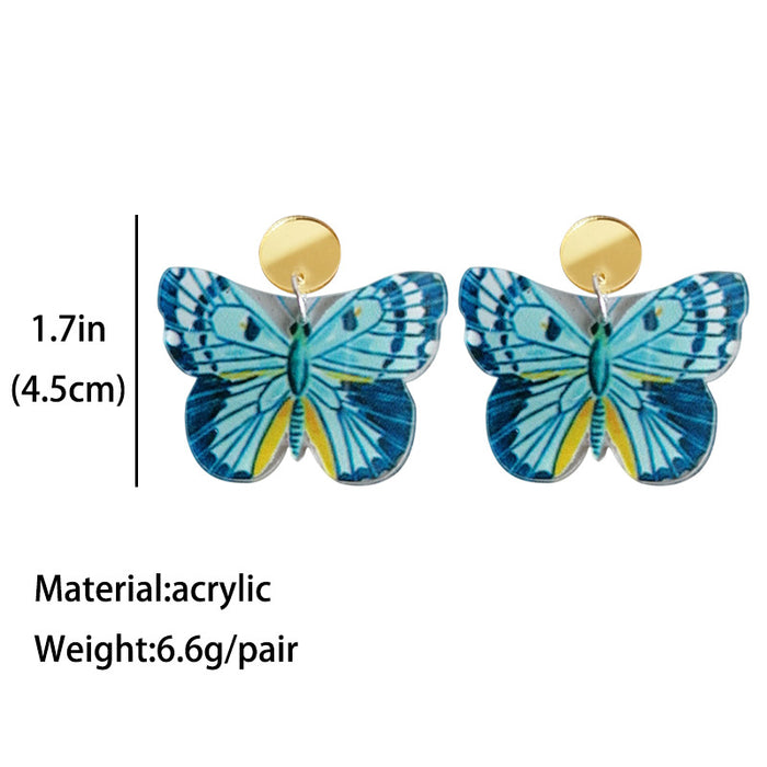 Acrylic butterfly earrings