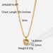 Stainless Steel Gold Plated Natural Stone Necklace - wallojewerly 