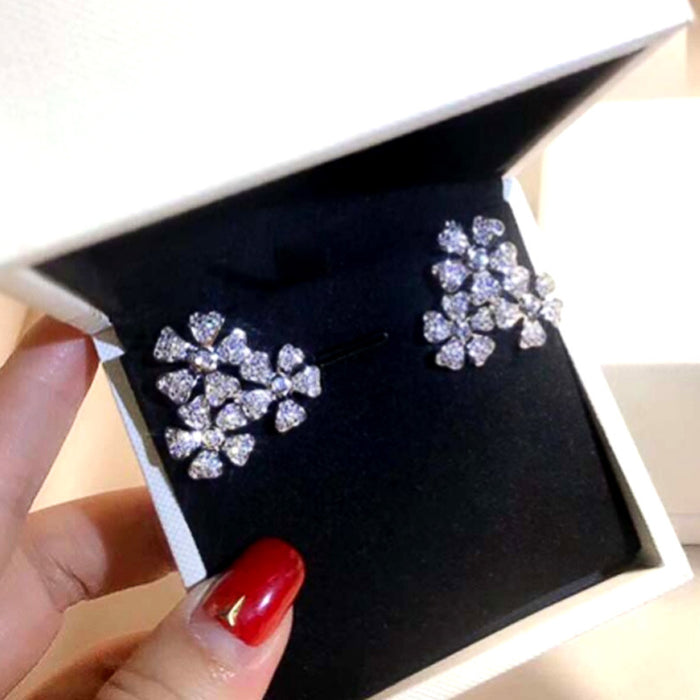 Diamond crystal earrings long earrings wholesale