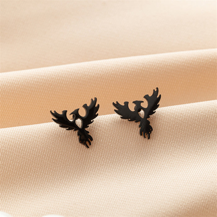 Bird Totem Stainless Steel Stud Earrings - Unique and Stylish Animal Jewelry