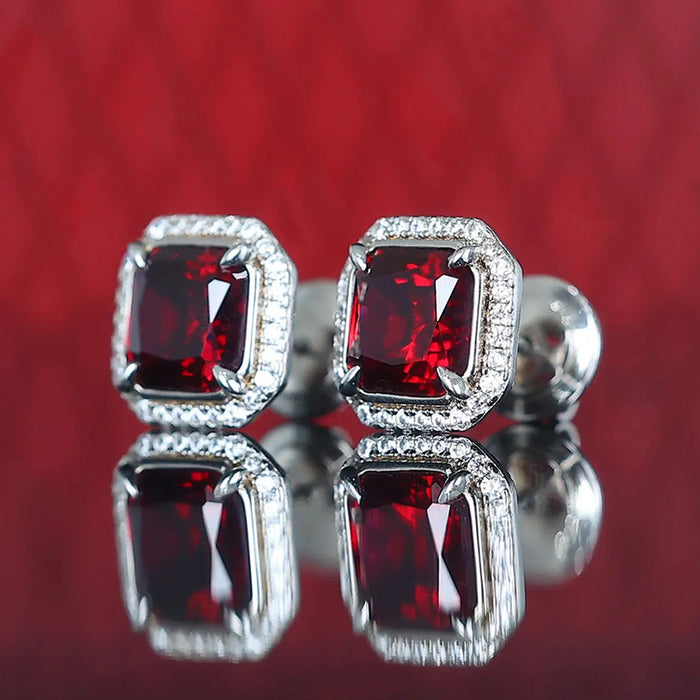 Pendientes rojos Royal Noble Square