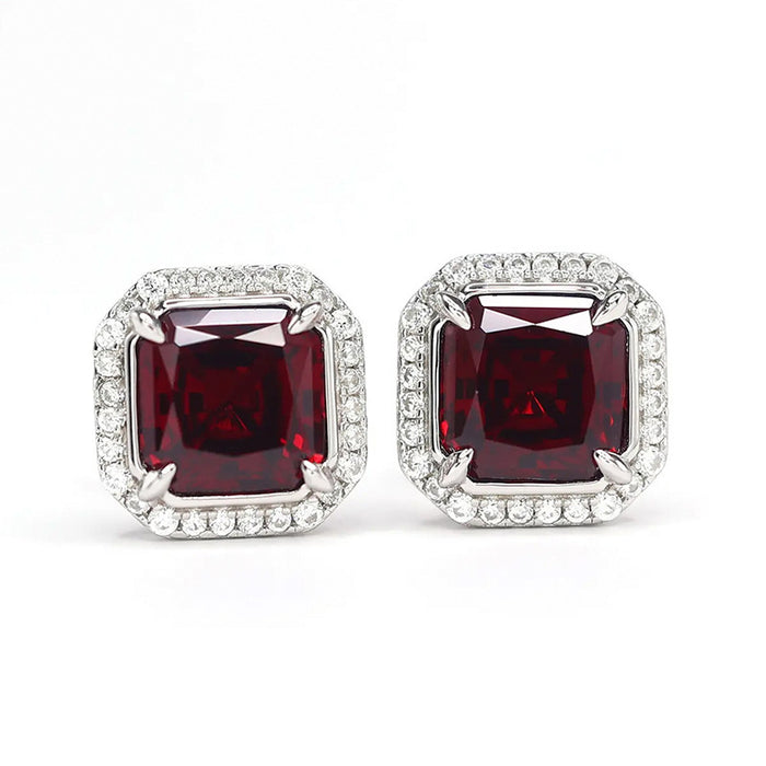 Pendientes rojos Royal Noble Square