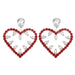 Christmas exaggerated diamond and rhinestone earrings - wallojewerly 