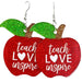 School Elements Acrylic Apple Earrings - wallojewerly 