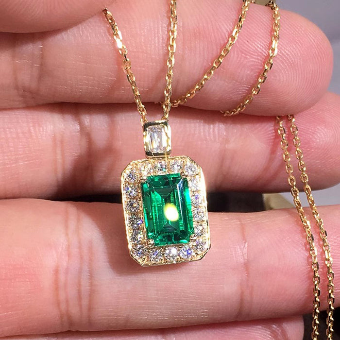 Rectangular Geometric Palace Style Necklace