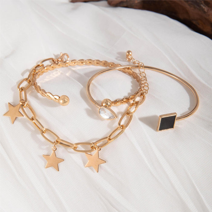 Luxury Star Pendant Bracelet Set - Chic and Stylish Jewelry Collection