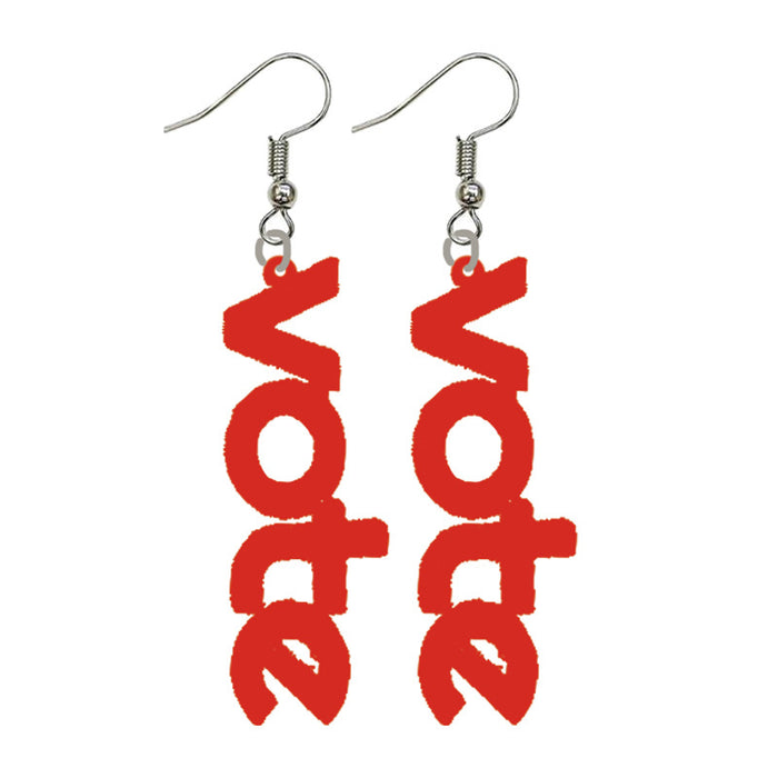 Acrylic patriotic earrings