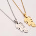 Feather Pendant Sweater Chain - Vintage-Inspired Wing and Leaf Jewelry for Couples - wallojewerly 