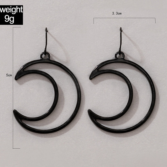 Moon simple fashion earrings