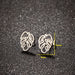 Bohemian Tree Leaf Stainless Steel Stud Earrings - Nature-Inspired Jewelry for a Vintage Look - wallojewerly 