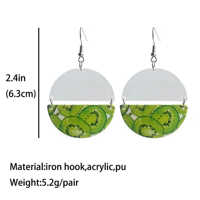 Acrylic fruit earrings