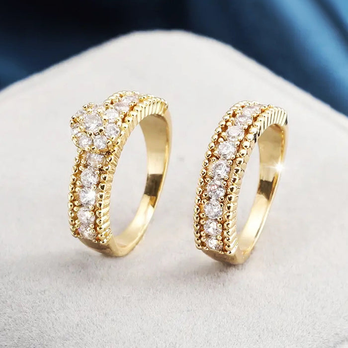 High-end design wedding rings, fashionable and personalized ring sets