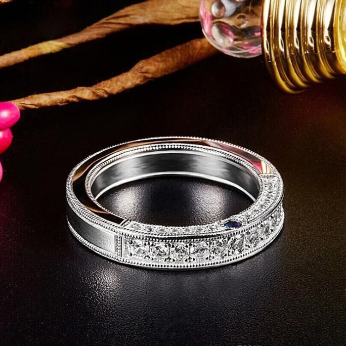 Anillos de pareja de anillos gruesos para hombres y mujeres, anillos apilables simples