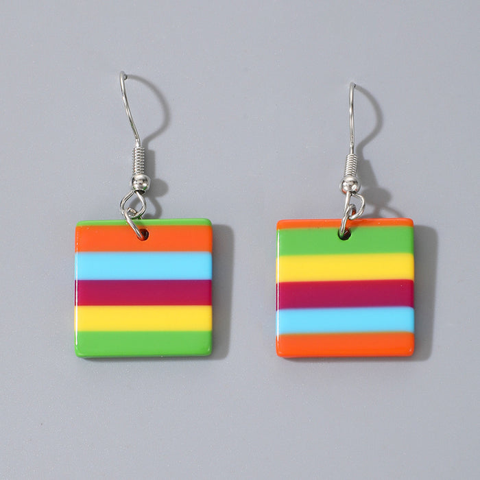 Colorful stud earrings