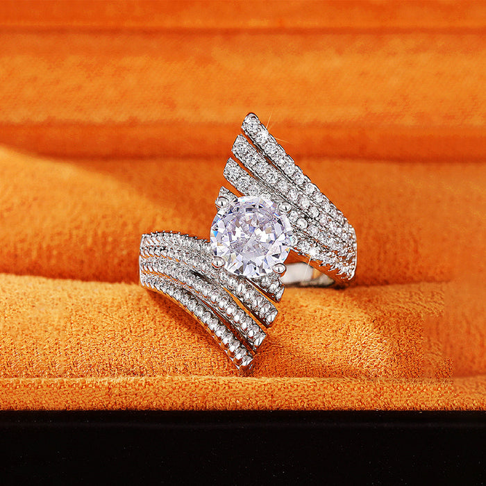 Angel Wings Ring Luxury Temperament All-match Ring