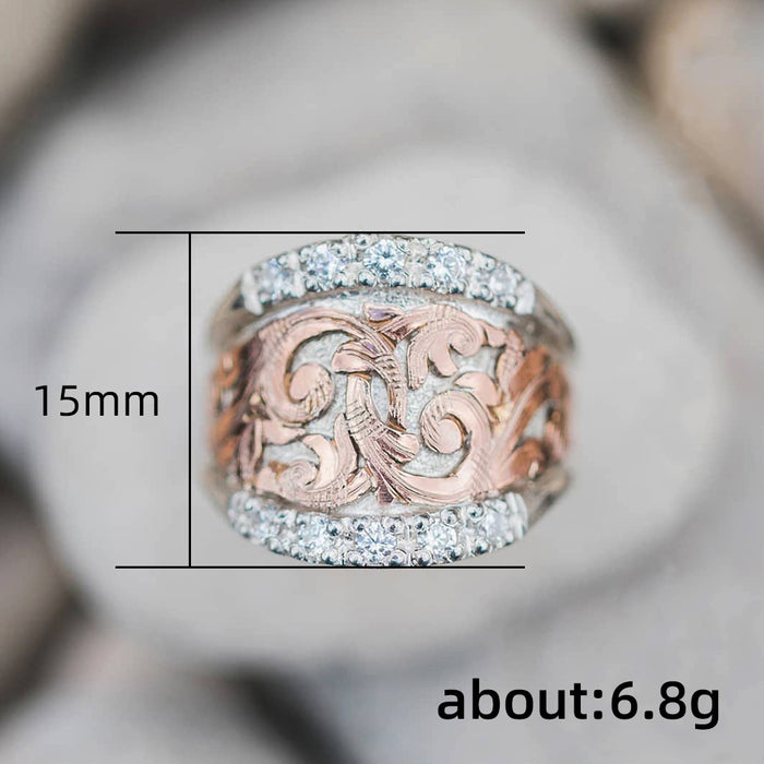 Vintage palace style engraved ring, unisex ring