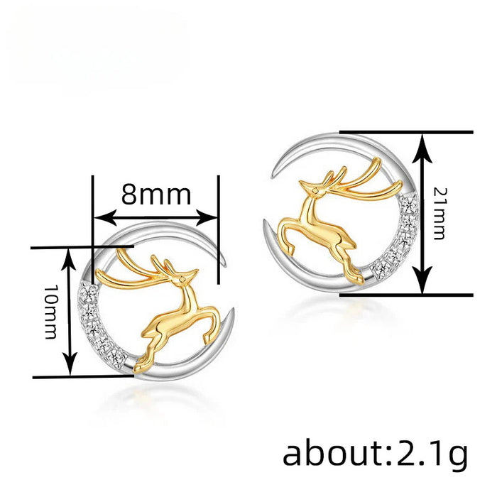 Zircon line earrings fashionable and simple daily earrings cross-border hot selling winding earrings