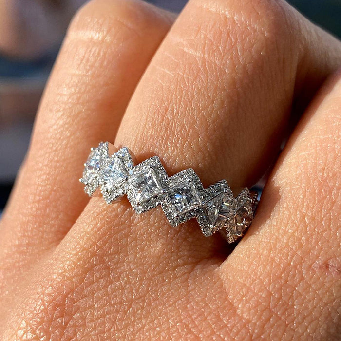 Hip-hop diamond Cuban ring trendy men's ring
