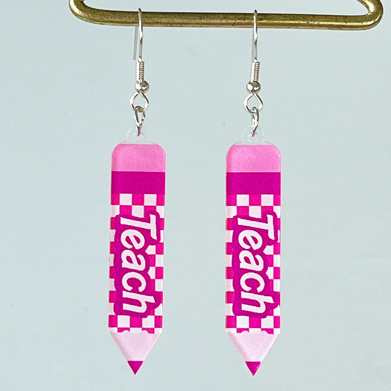 Teachers' Day Acrylic Earrings