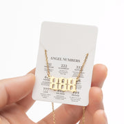 Angel Number Sweater Chain, Vintage 000-999 Stainless Steel Pendant Necklace Wholesale - wallojewerly 